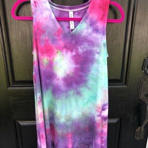 Tank dress. Hand dyed